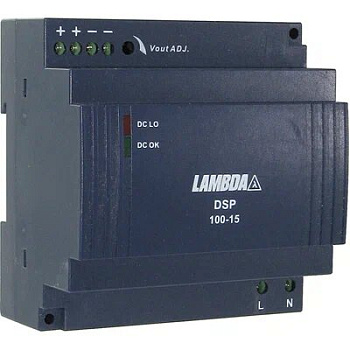 DSP100-15 AC/DC Блок питания на DIN-рейку, 15В/75 Вт, TDK-Lambda