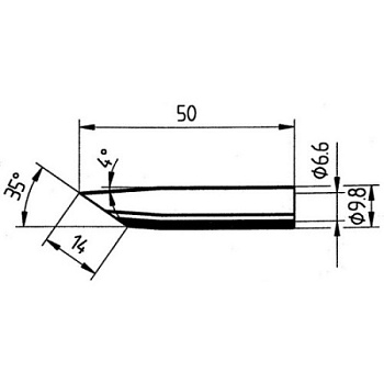 Жало паяльное d0832GDLF DJE