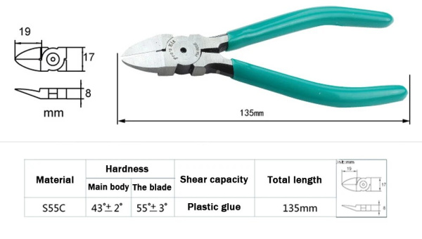 Кусачки для пластика PM-805E Pro'skit