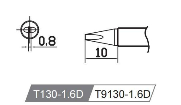 Картридж-наконечник T130-1.6D для GT-Y130 ATTEN