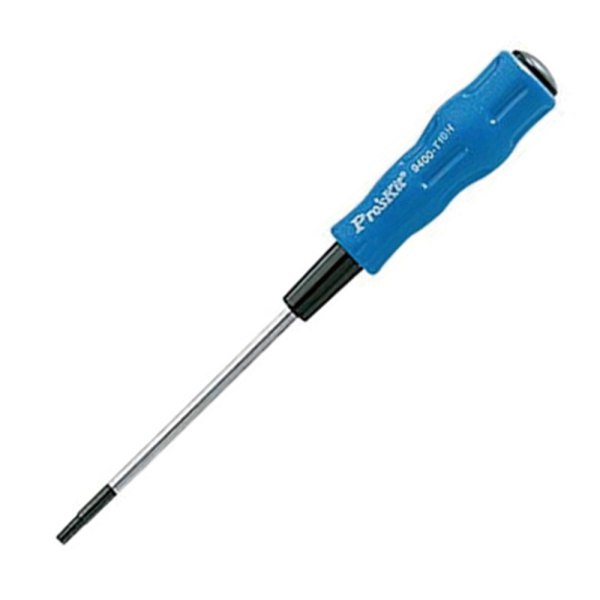 Отвертка Torx 89400-T10H, звезда с отверстием Т10Hх80мм, длина 165мм, Pro'sKit