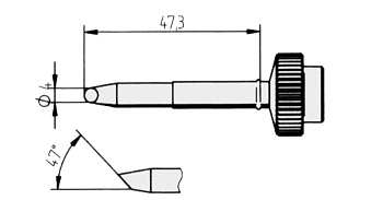 Жало паяльное 612WD для Tech Tool