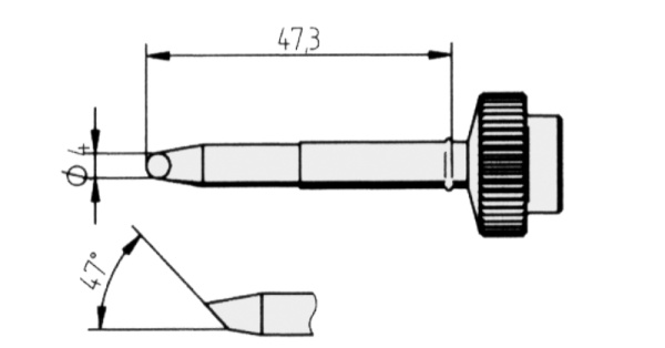 Жало паяльное 612WD для Tech Tool