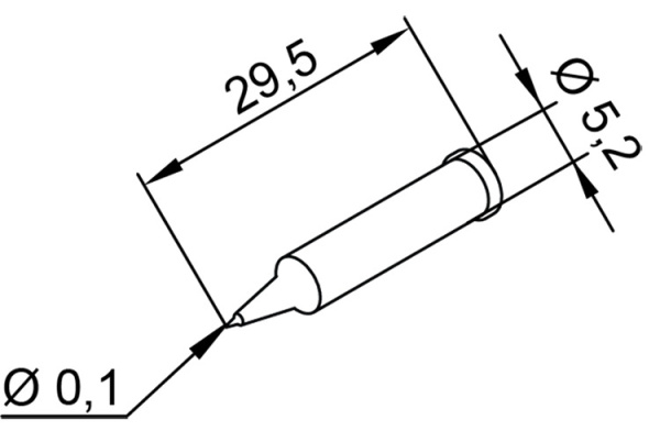 Жало паяльное 102PDLF01 для i-Tool Ersa