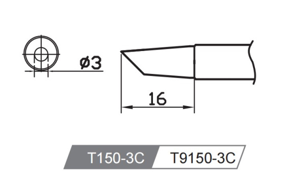 Картридж-наконечник T150-3C для GT-Y150 ATTEN