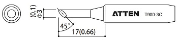 Жало паяльное T900-3C ATTEN